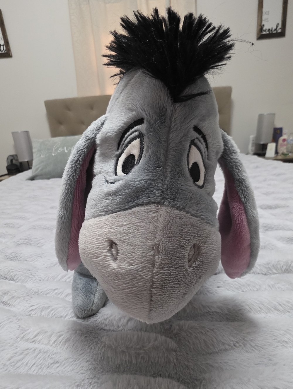 Disney Store Eeyore Plush Winnie The Pooh Grey Detachable Tail